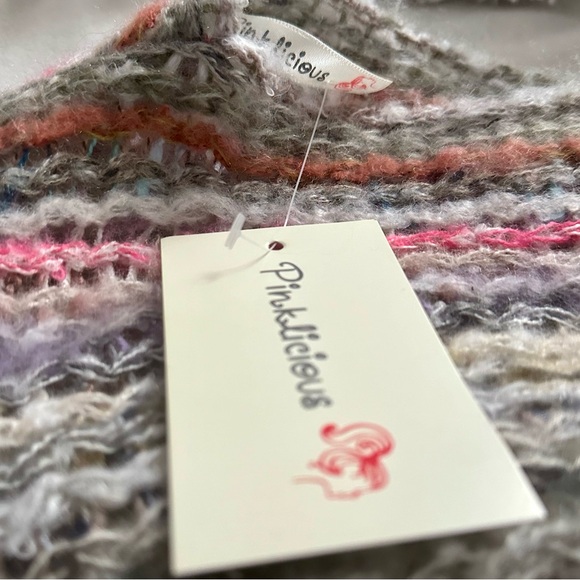 NWT Pinklicious multi-color poncho - Picture 4 of 6